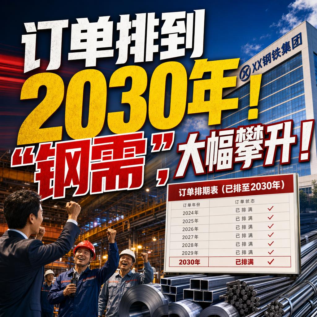 订单排到2030年，钢厂供不应求，很多人第一反应是船舶行业的热度。但作为关注制