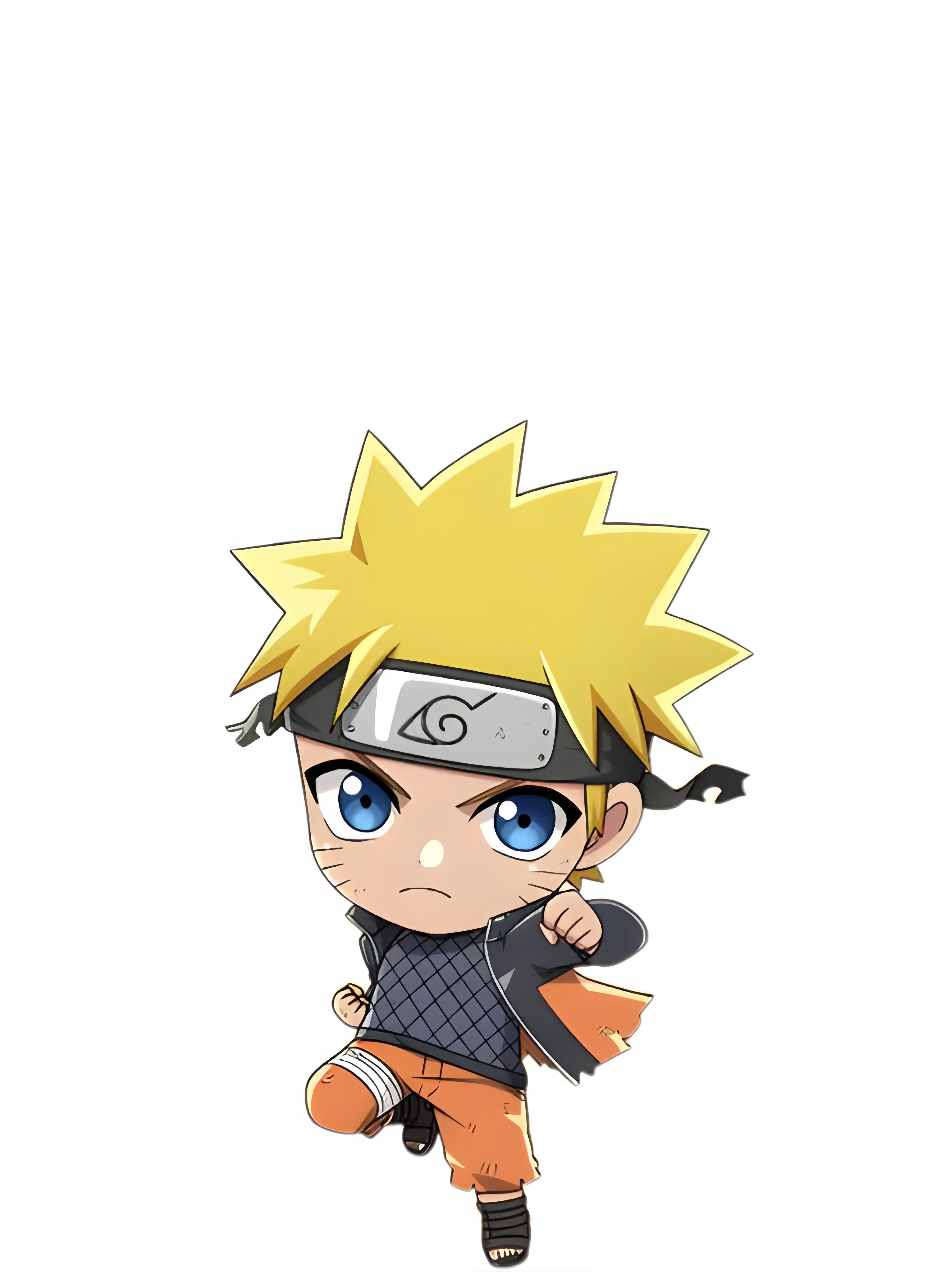 抠图高清修复了一组『火影忍者』周边Q版立绘保持“战斗姿态”！大家都好萌！火影忍