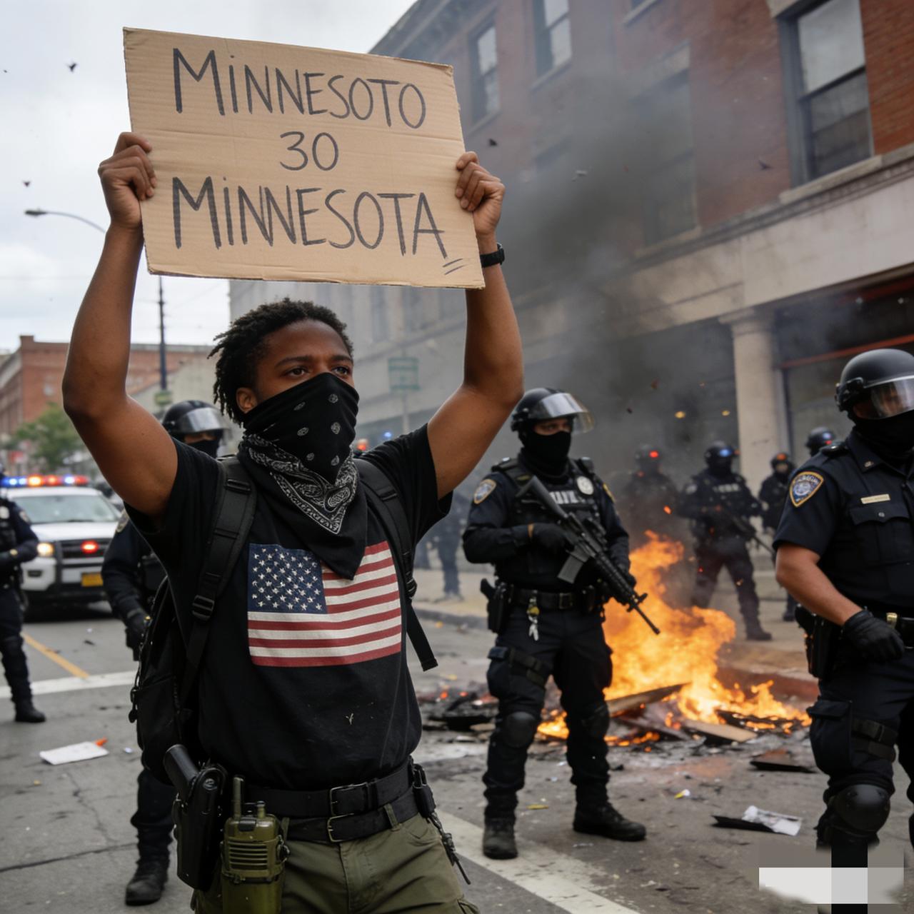 明尼苏达州局势不宁，街头抗议与暴力执法并存，特朗普扬言要派军队介入！近几日明