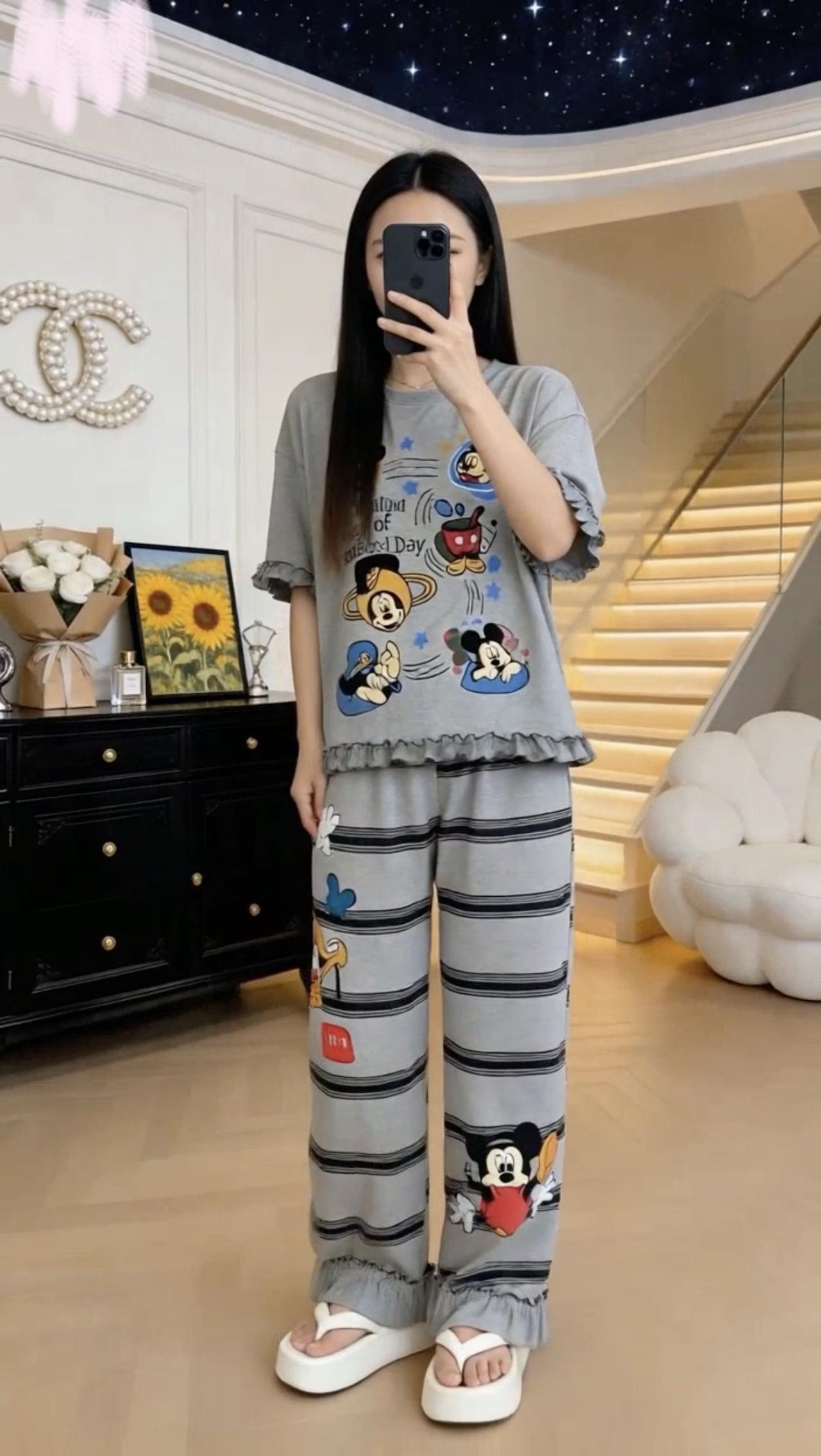 睡衣睡衣穿搭居家服睡衣外穿