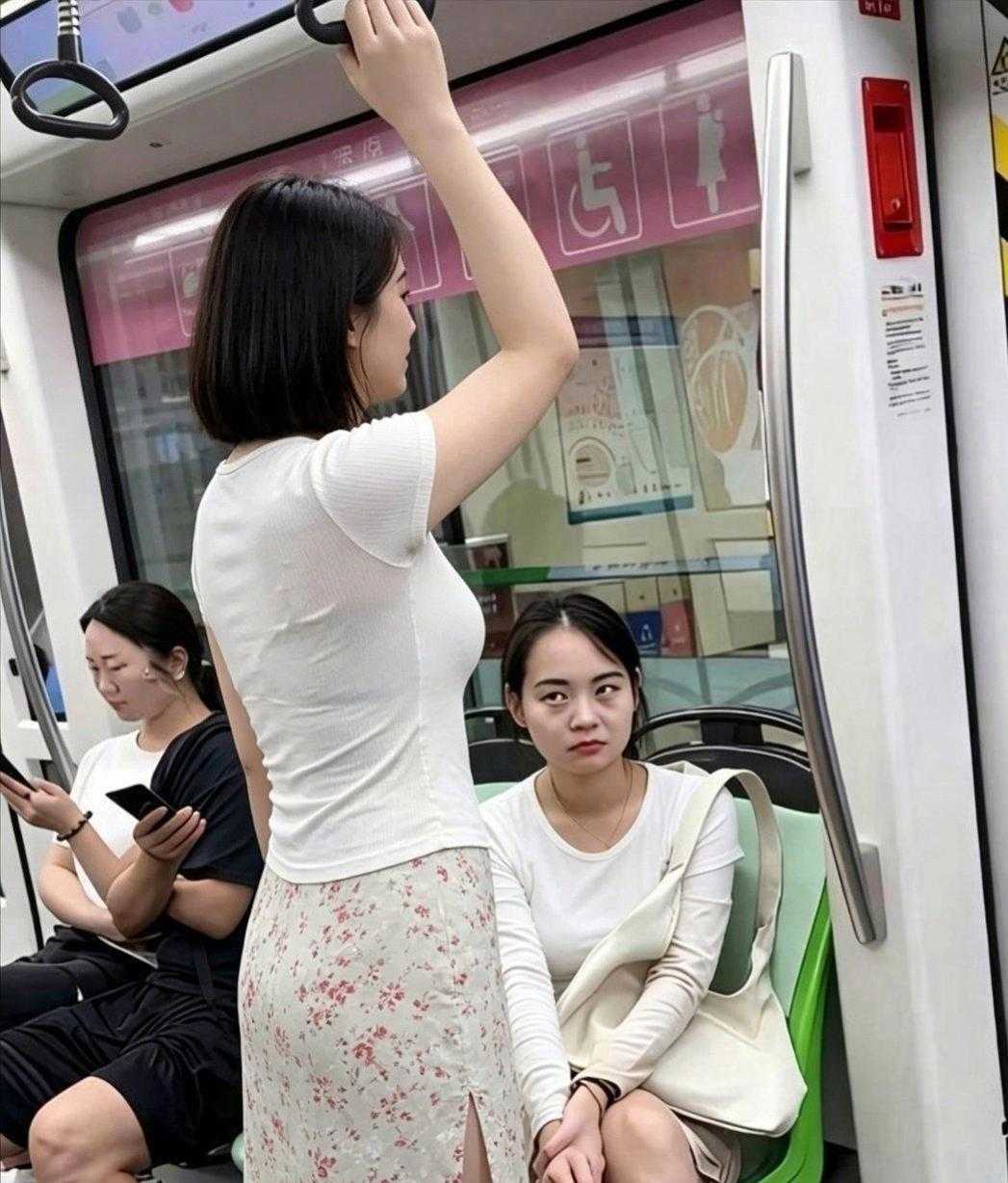 你不让座就算了，还这样凶狠狠的盯着人家