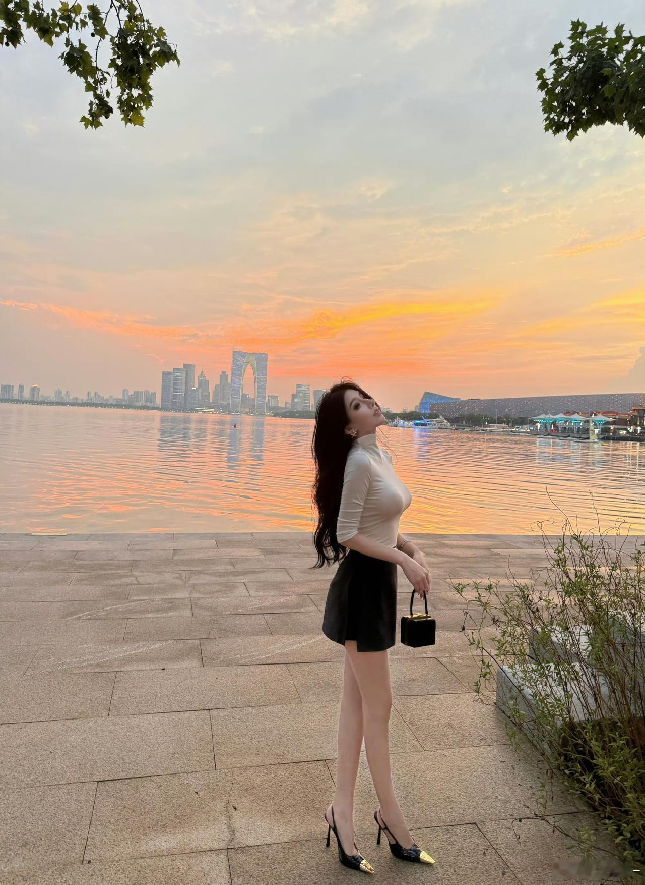 金鸡湖落日太好看了​​​