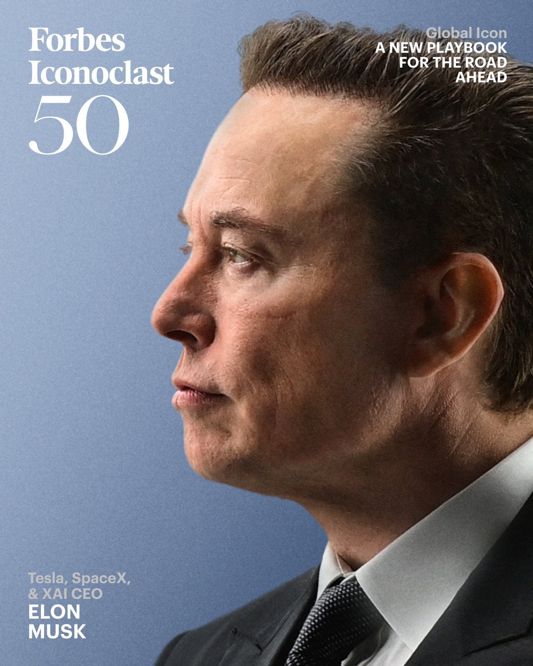 Forbes将马斯克列为2026年“颠覆者50人“榜首Forbes在其2026年