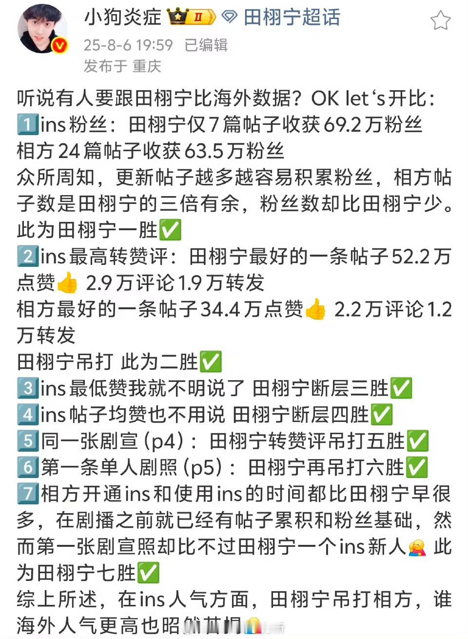 看到柠檬水发的，田栩宁好多书局都断层​​​