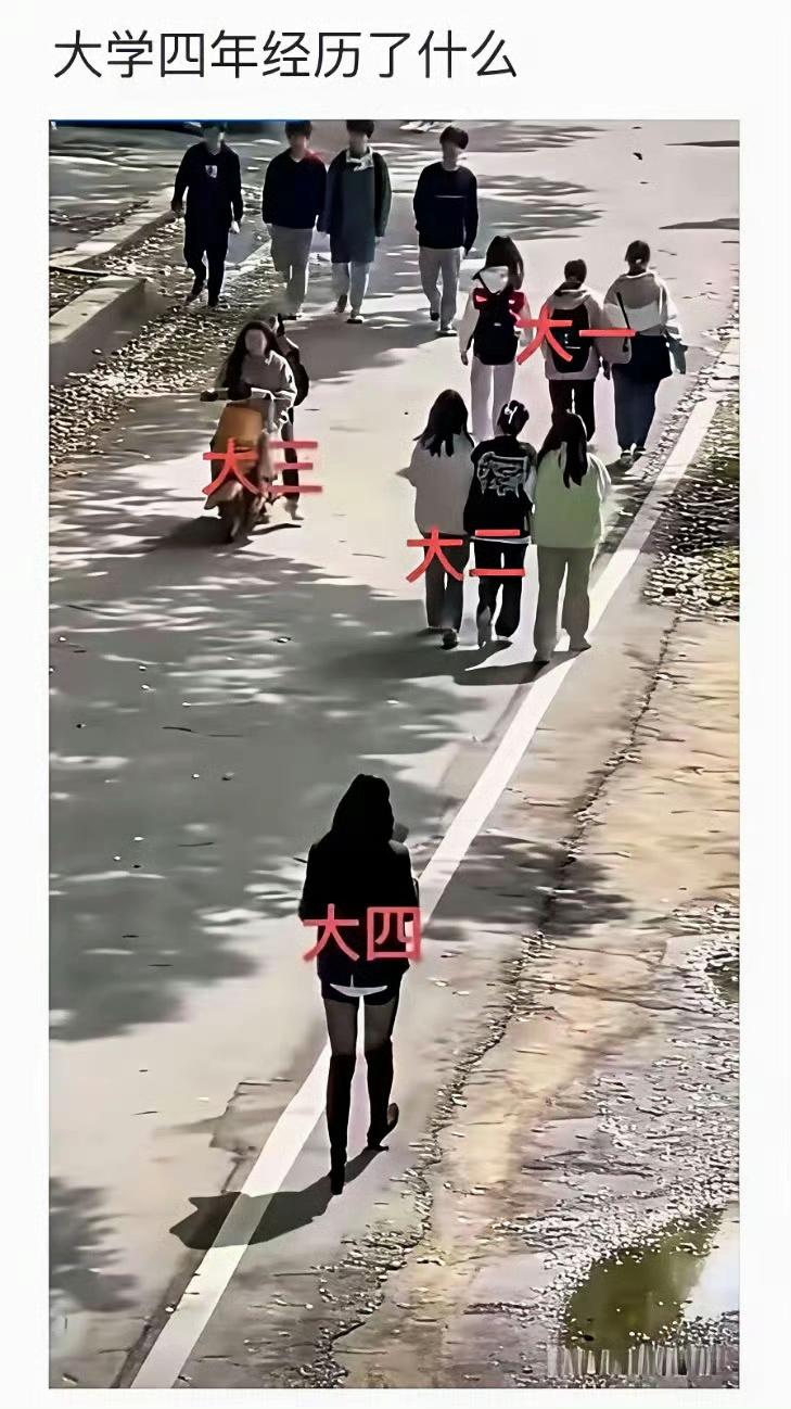 女生的大学四年，是这样吗？​​​