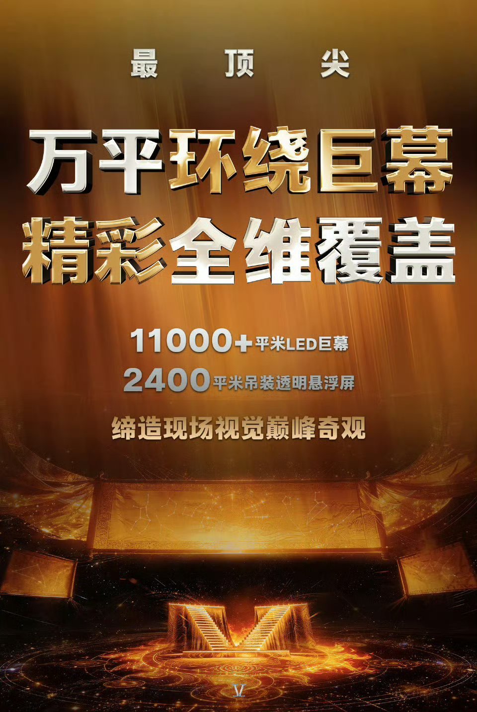 张杰鸟巢表演区一万平张杰鸟巢16场连开直接炸场!万平超大舞台+环绕巨幕铺陈全场，