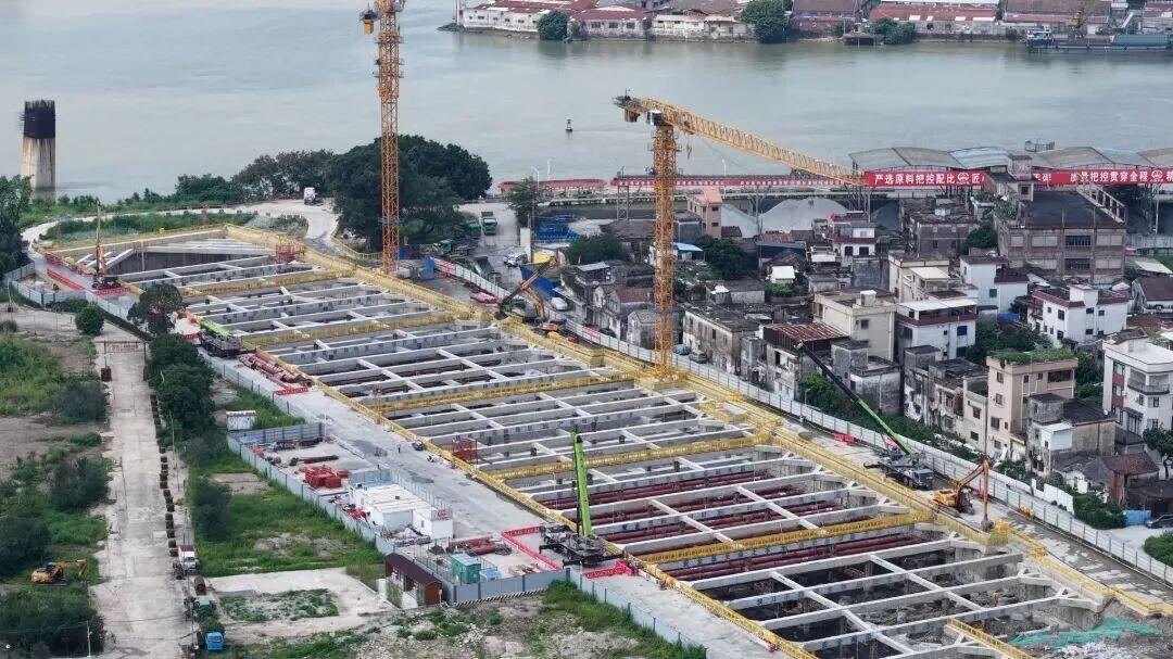 顺德大良⇌容桂，5分钟互通！金沙隧道建设正稳步推进，这条隧道连通大良和容桂，