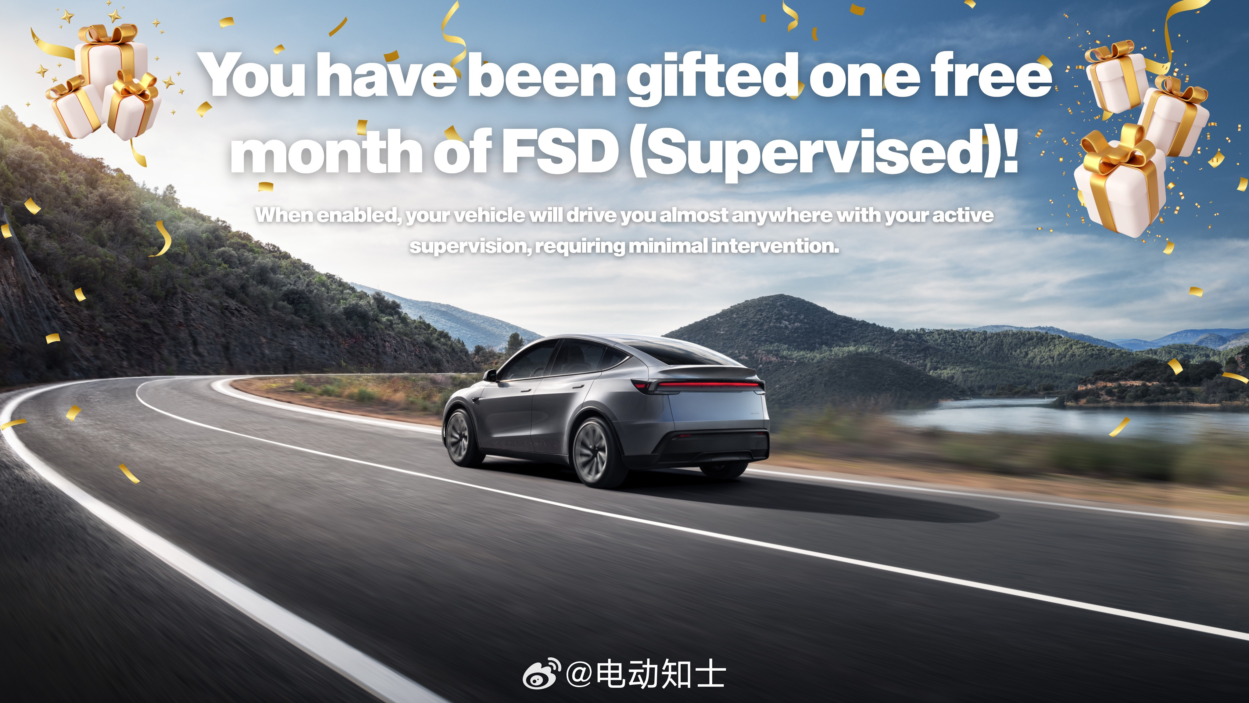特斯拉将在下个月之前允许车主赠送FSD，支持一个月、三个月或者六个月。...