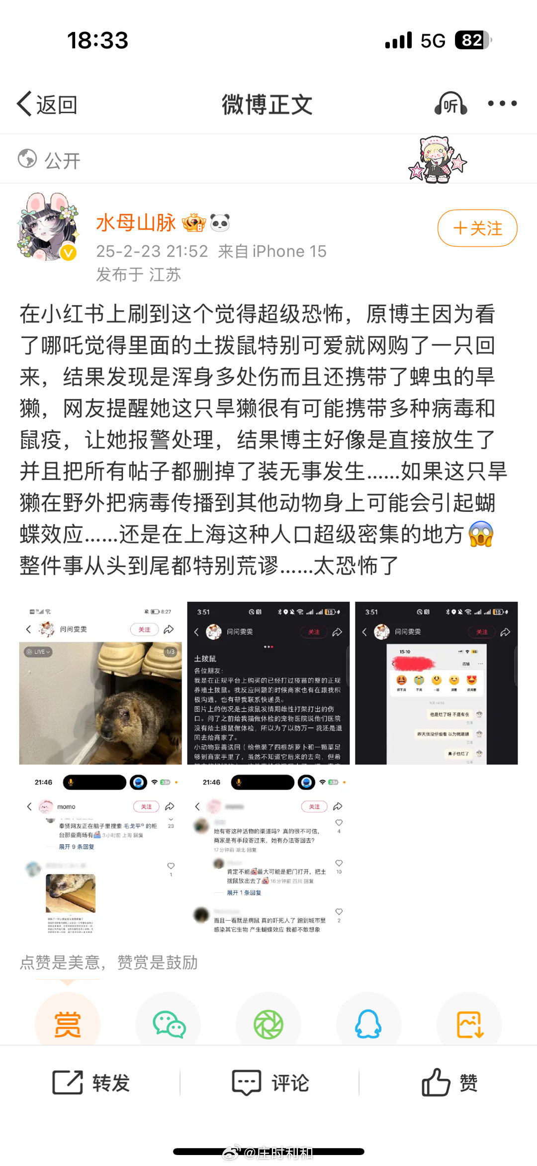 我查了一下，居然还真有人看了哪吒之后去买土拨鼠回来养，居然这玩意还真能在网上轻易