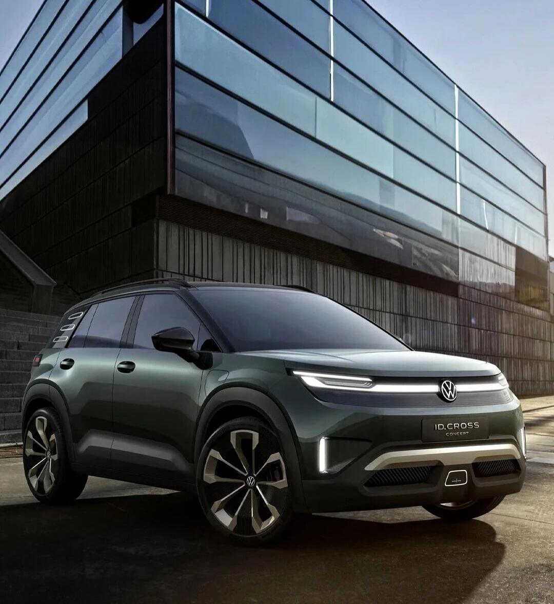 20万级德系纯电王炸！大众ID.CROSS概念车曝光，2026国产必冲？家人们谁