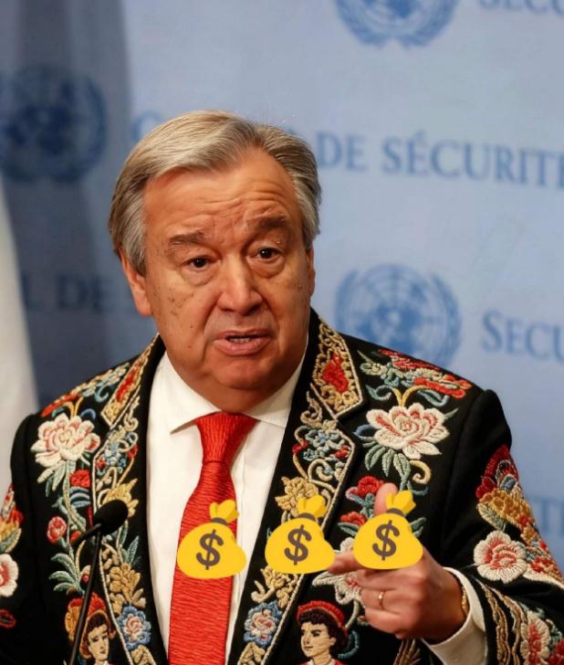 联合国又来要钱了,这次要钱要的很绝,很干脆,秘书长古特雷斯直接放狠话:不交钱就裁