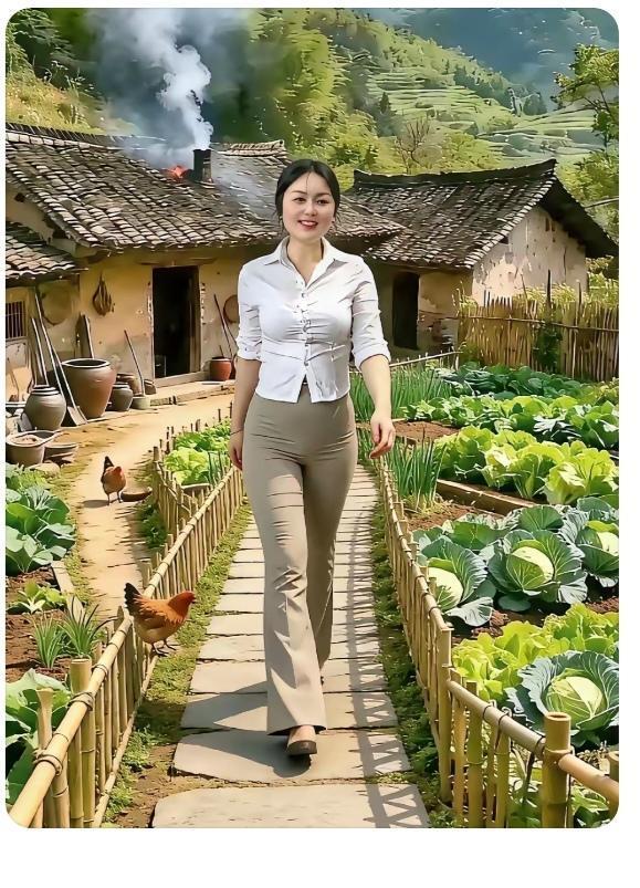 回娘家美女今年二十八；婚配帅哥住城里；虽然城里楼房住；工休时间看父母；
