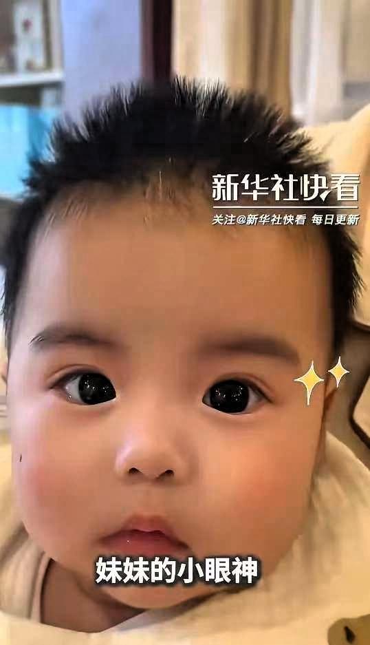 科学也没法解释了，这对双胞胎因为眼睛而火上人民日报哥哥的眼睛像颗刚从罐子里