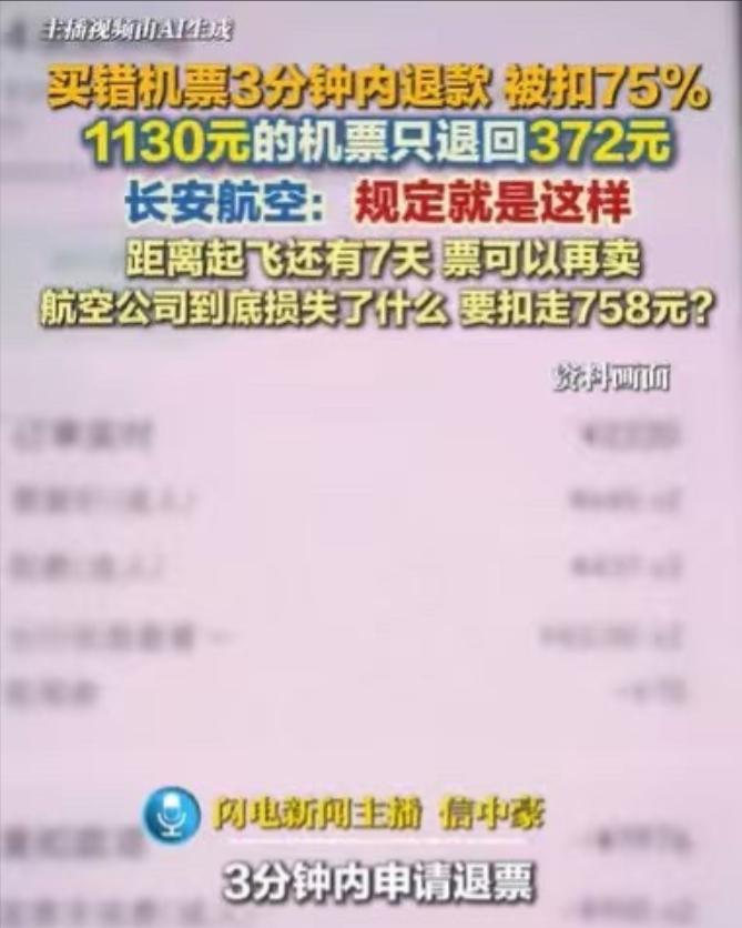 湖南，女子要坐飞机，她提前买票，花了1130元。可是刚买完票，才过了一分钟，她就