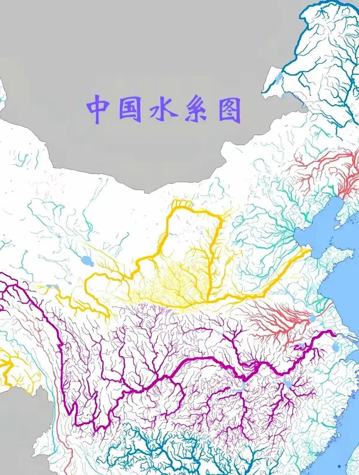 全国水系分布图