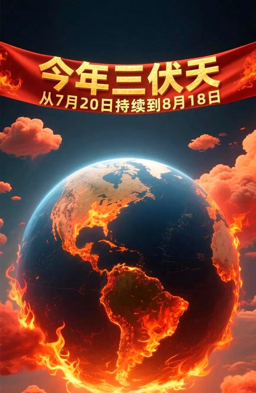 还在担心三伏天热到崩溃？今年三伏从7月20日持续到8月18日，仅30天，是近