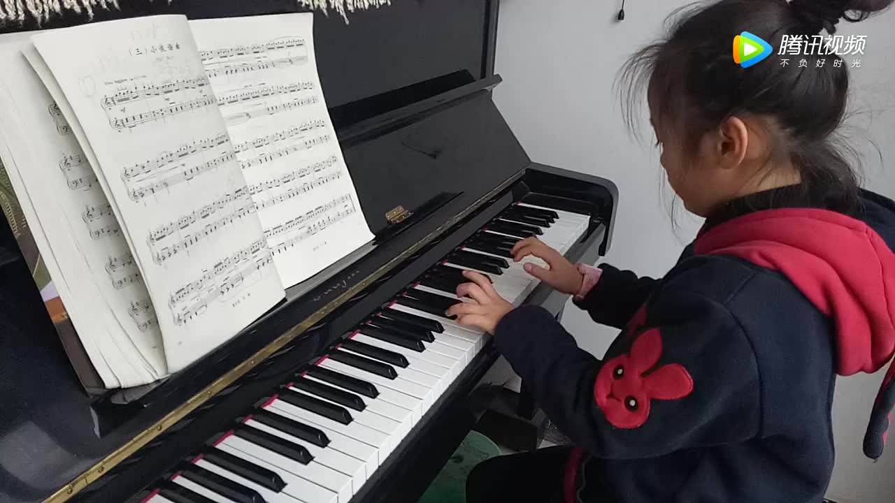 琴入门教程 弹钢琴曲考级 钢琴简谱 扎红头绳钢琴曲