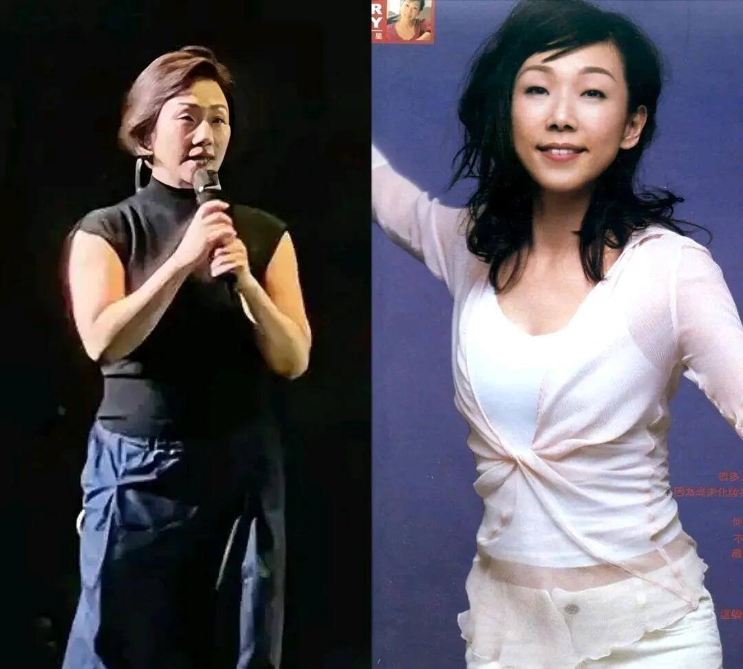 林忆莲年轻时颜值和现在的对比，发现越老了越有韵味。她的身材有点胖了，不过这是50