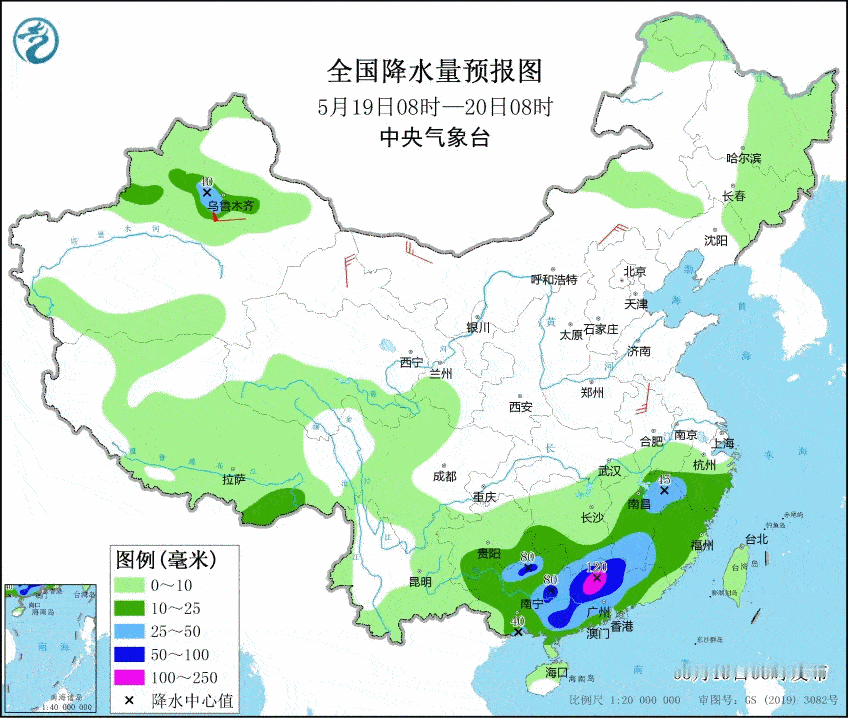 【一周天气——暴雨暴热】本周（5月19日-25日），南方依然多强降雨和强对流，