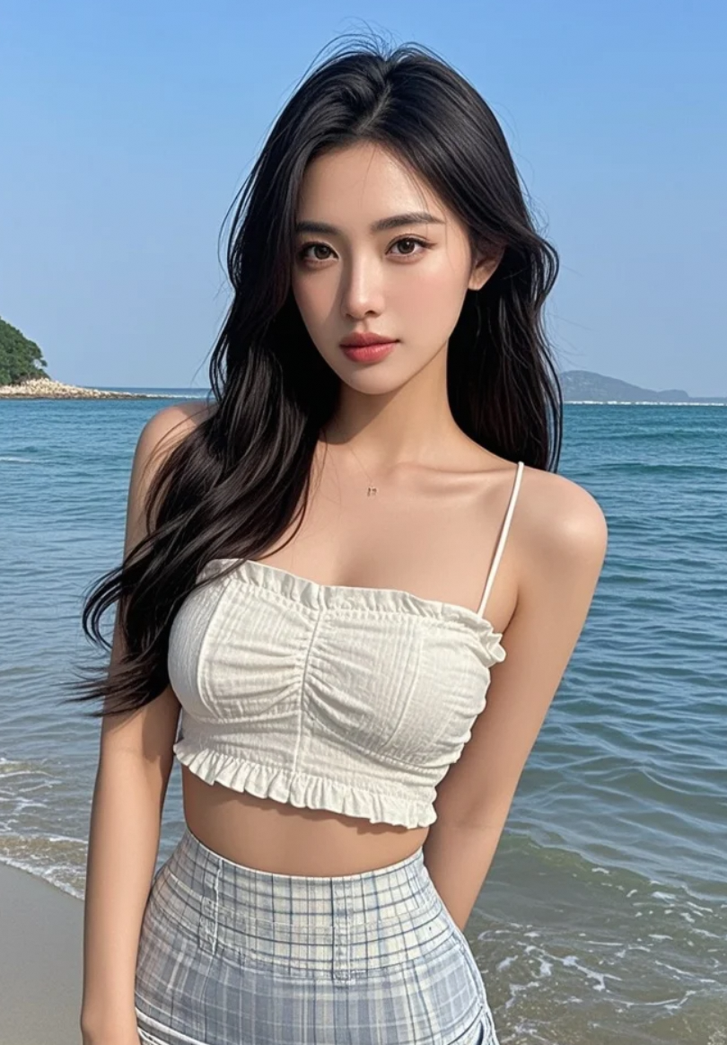 “海风是自由的，她是心动的”