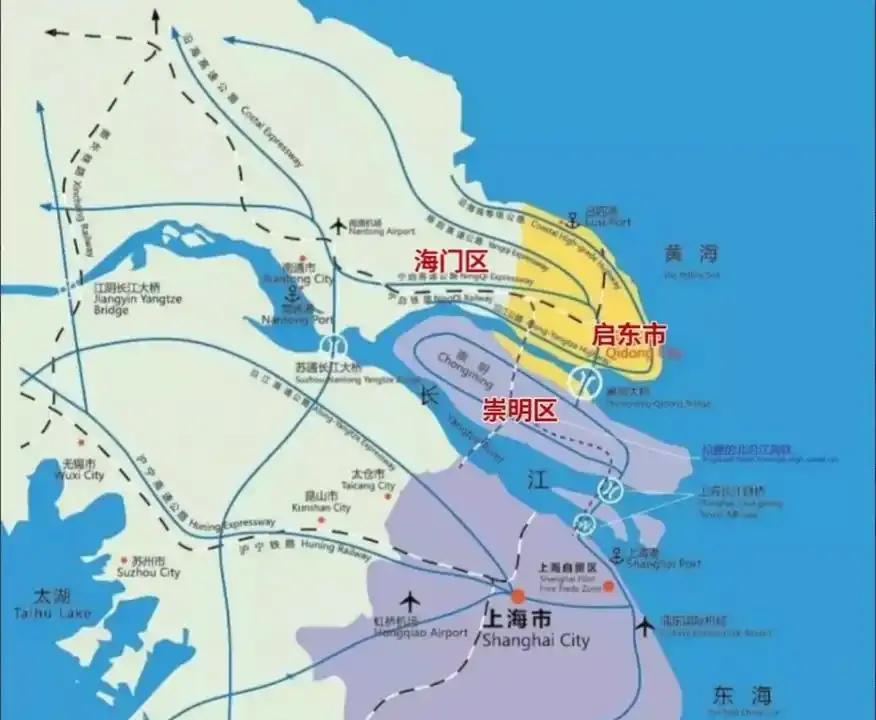 想不明白！崇明区面积虽然多达1185平方公里，占到了上海市总面积的1/6还要多，