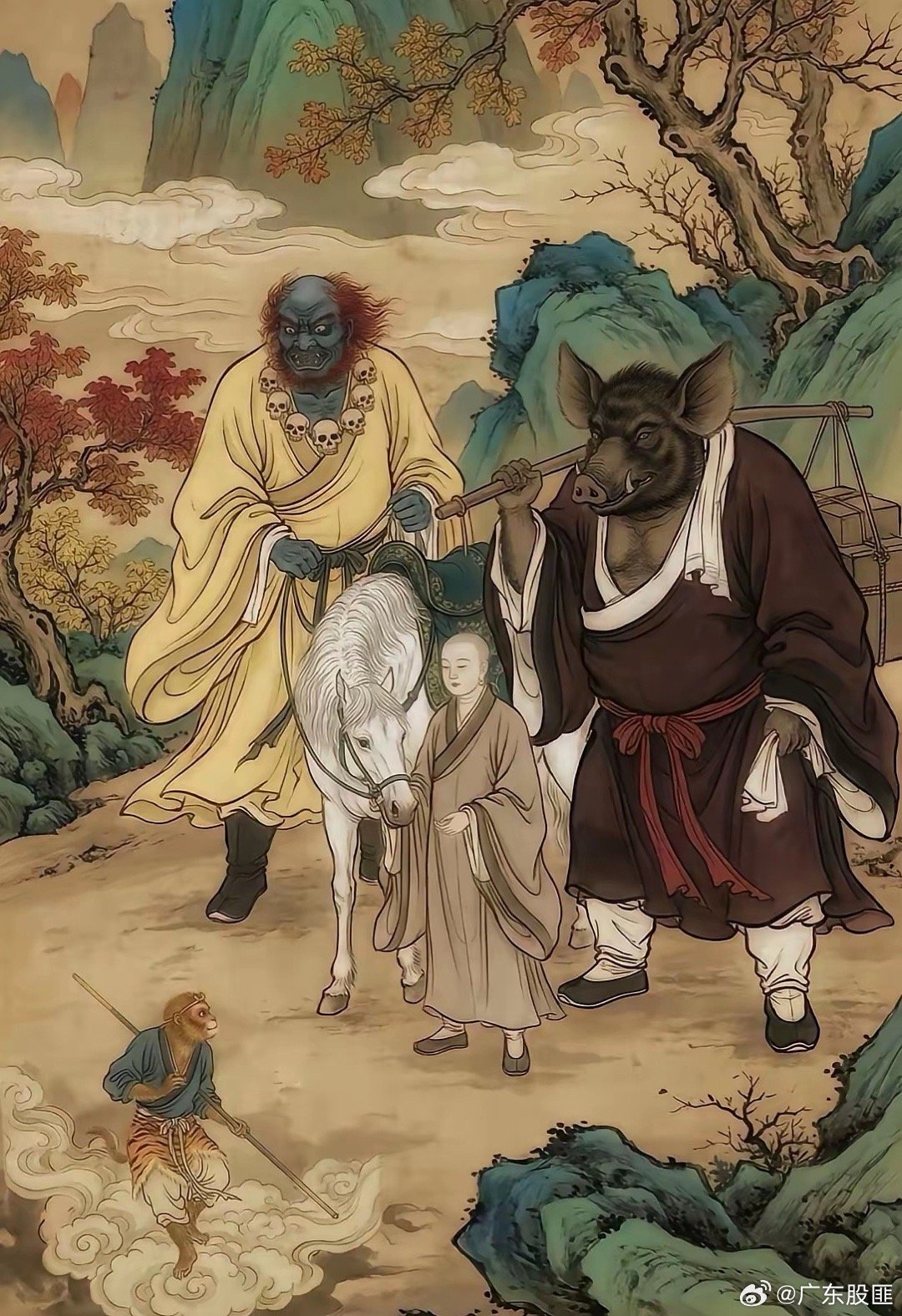 西游记原著里四人的长相！