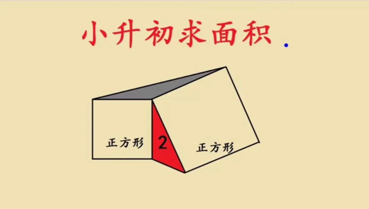 这是一道小升初培优题，求阴影部分面积，难度非常大，没有空间思维能力，这道题答不出