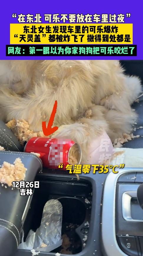 “悲剧还是发生了！”12月26日，吉林延吉，一南方女子来旅游，晚上随手将可乐放在