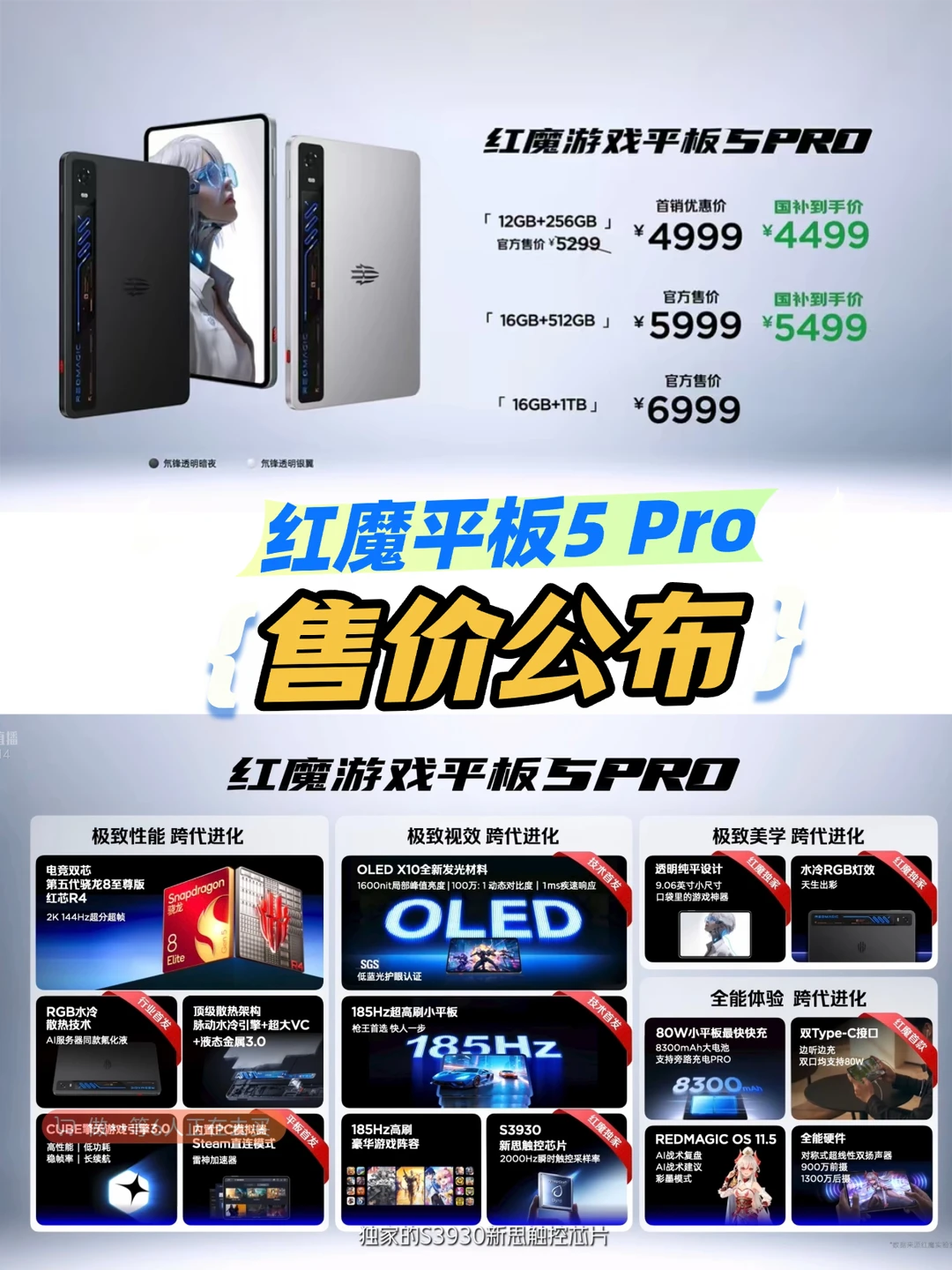红魔平板5Pro够卷的，有人冲吗？