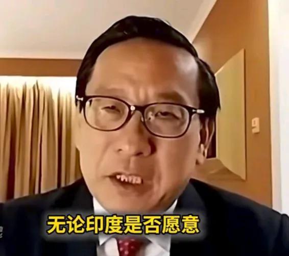 再次与印度媒体连线，显然，高志凯吸取了上次的经验，面对印度女主持人的打断和主观臆