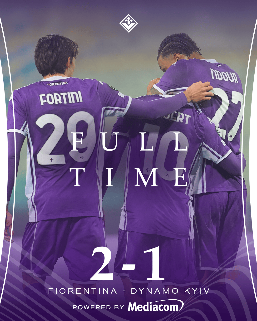 佛罗伦萨2-1基辅迪纳摩终结9场各项赛事不胜, 基恩破门