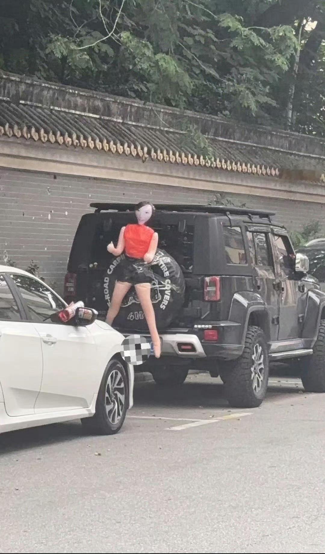 吓死个人，会不会被人砸车[捂脸哭]​​​