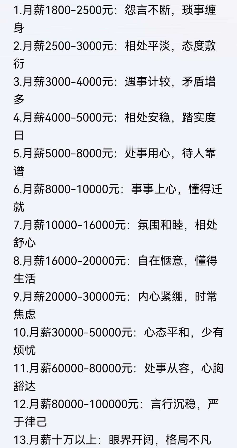 男人的月薪，决定女人对你的态度。