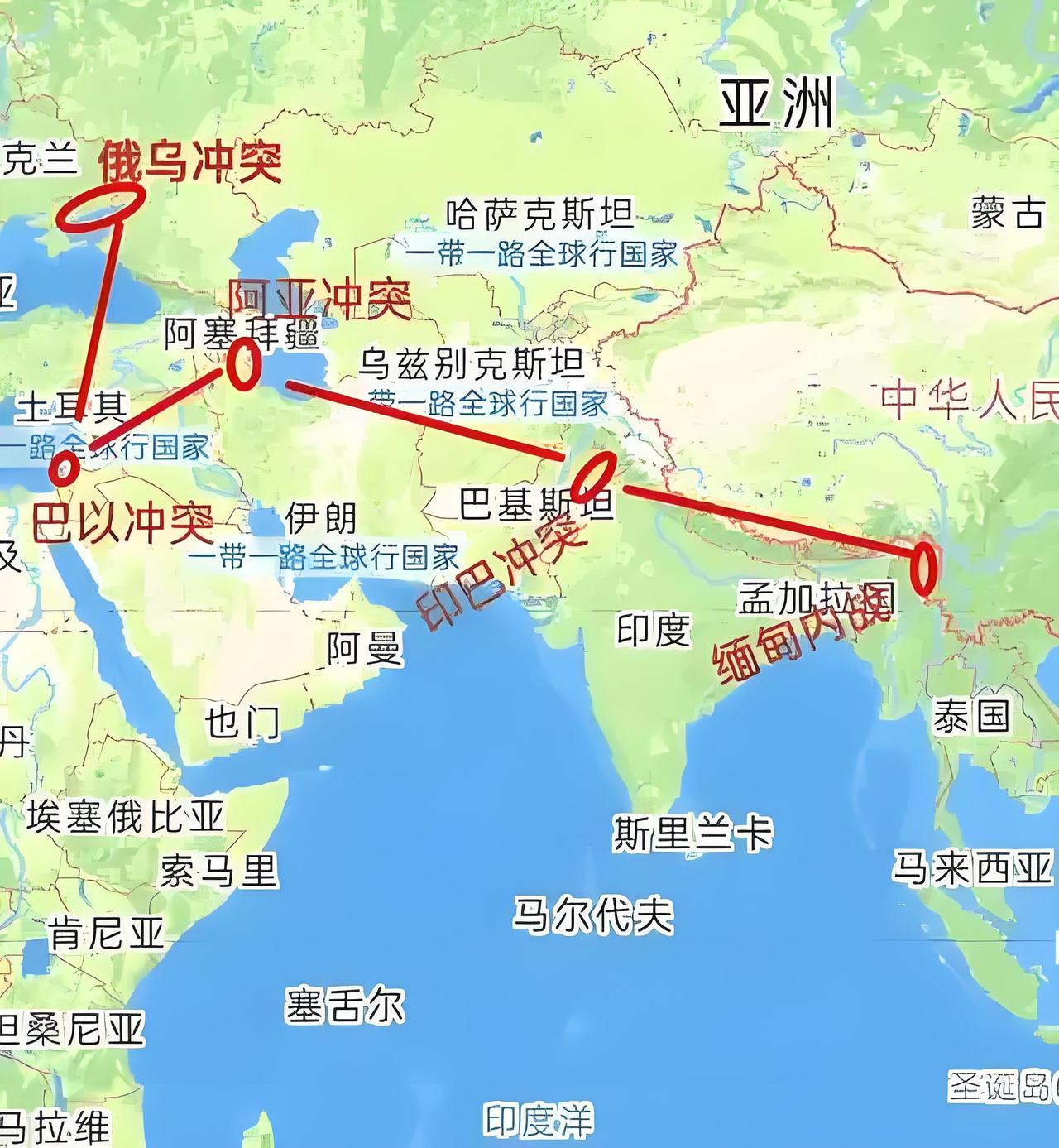 乌克兰距离中国最近约2835公里。这相当于北京到大理的距离。伊朗距离中国最