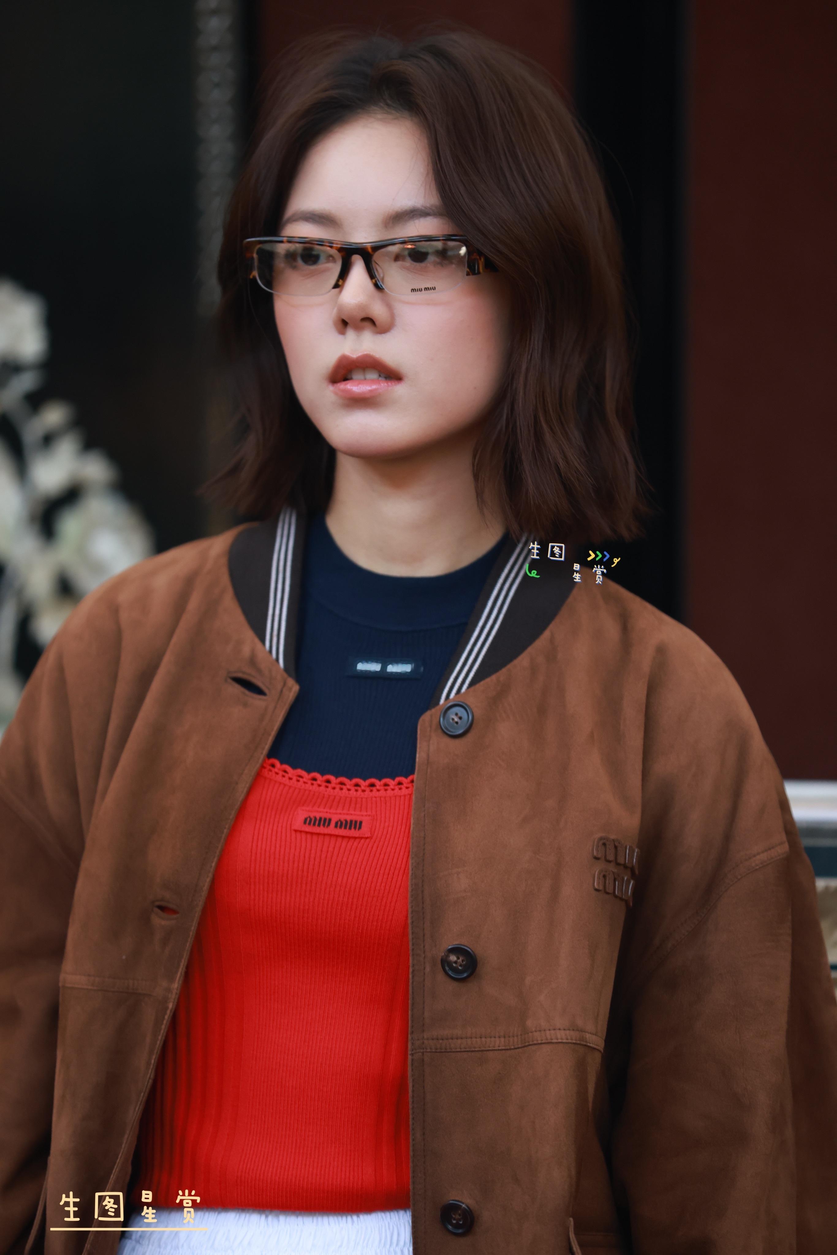 赵今麦×MiuMiu文学俱乐部短发甜酷的麦麦🤎🌾