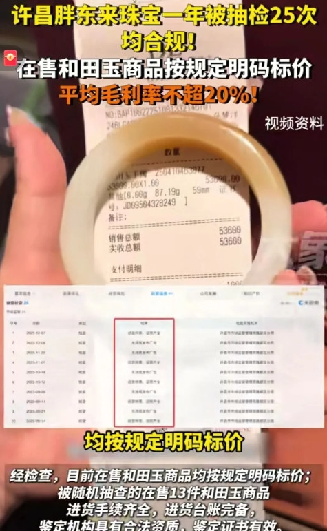 我卖玉石的朋友讲，胖东来如此明码标价地售卖玉石，会把所有玉石商人逼到破产！得罪太