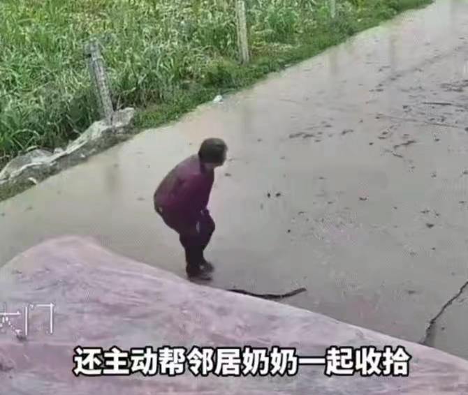 太懂事啦！近日江苏，一妈妈在家露天晾晒大蒜，晒好大蒜后妈妈便出门去了，不料出门期