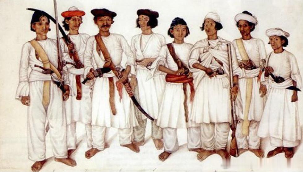 1815年英尼战争期间的8名廓尔喀士兵军事历史全触达