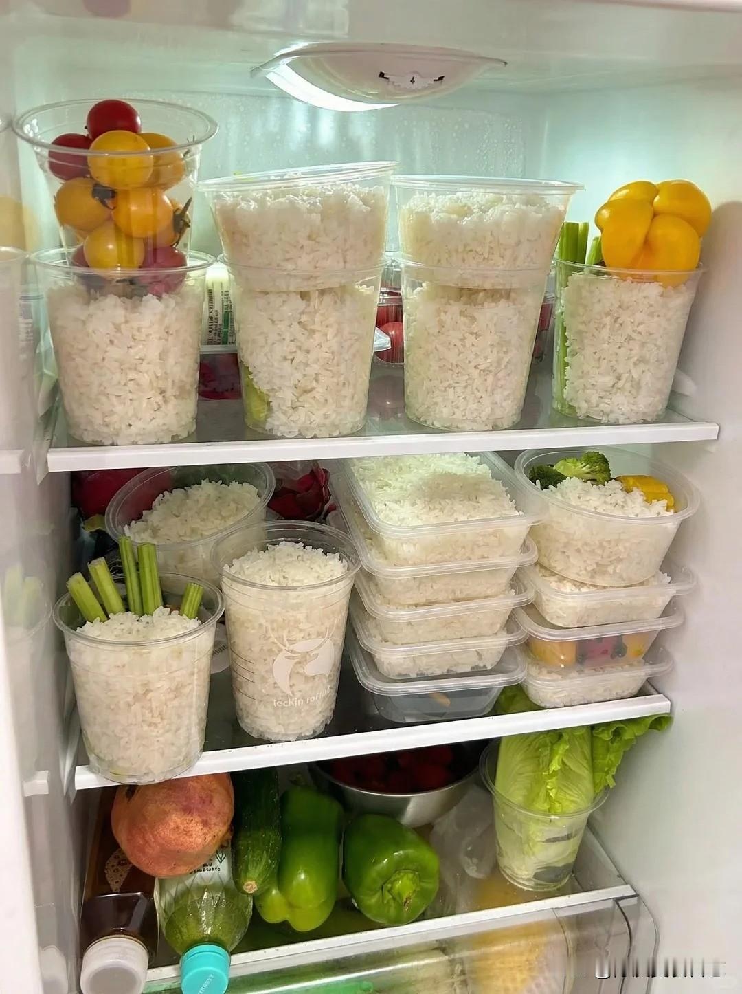 头一回听说冷米饭比新鲜的更好她说这样做不晕碳不升糖一打开冰箱全是饭我朋友是