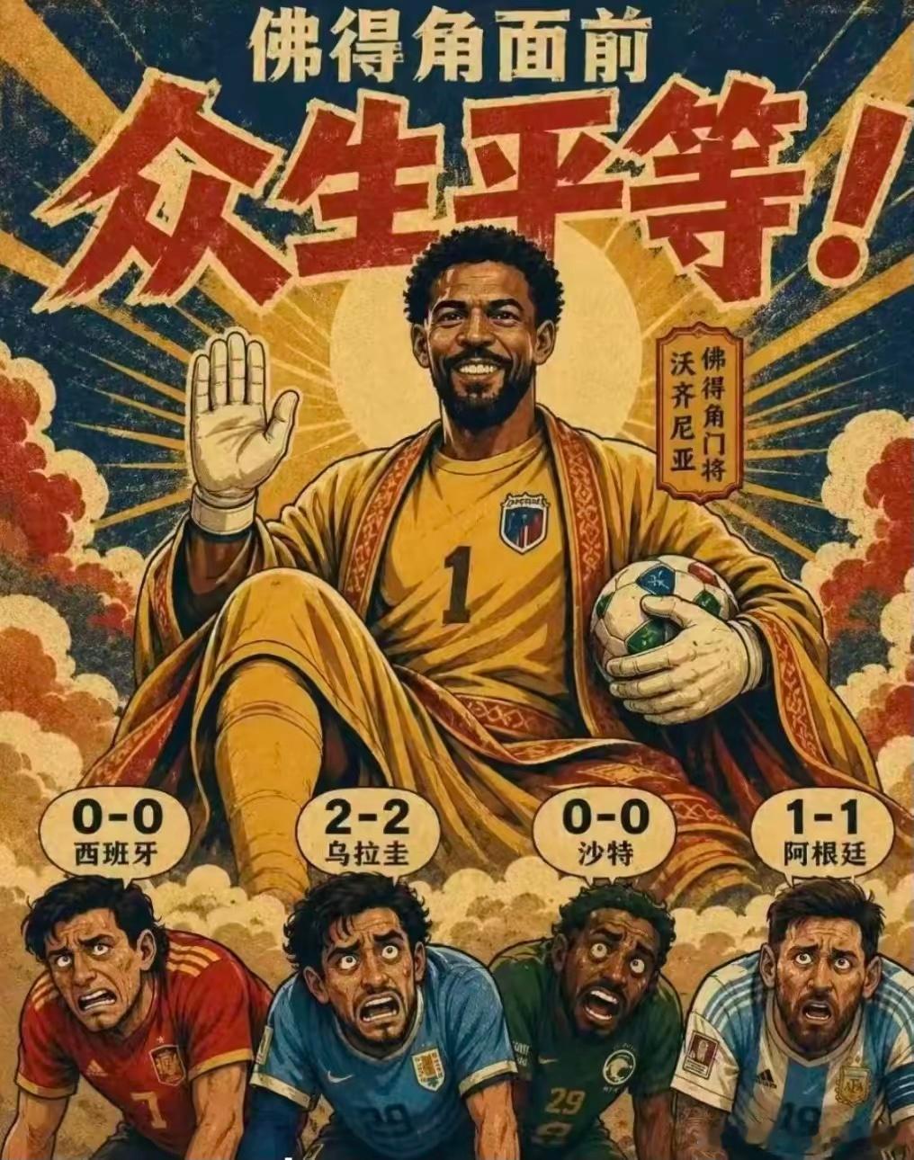 西班牙：我们真没有演你们信了吧！阿根廷：信了还差点被他们送走了。