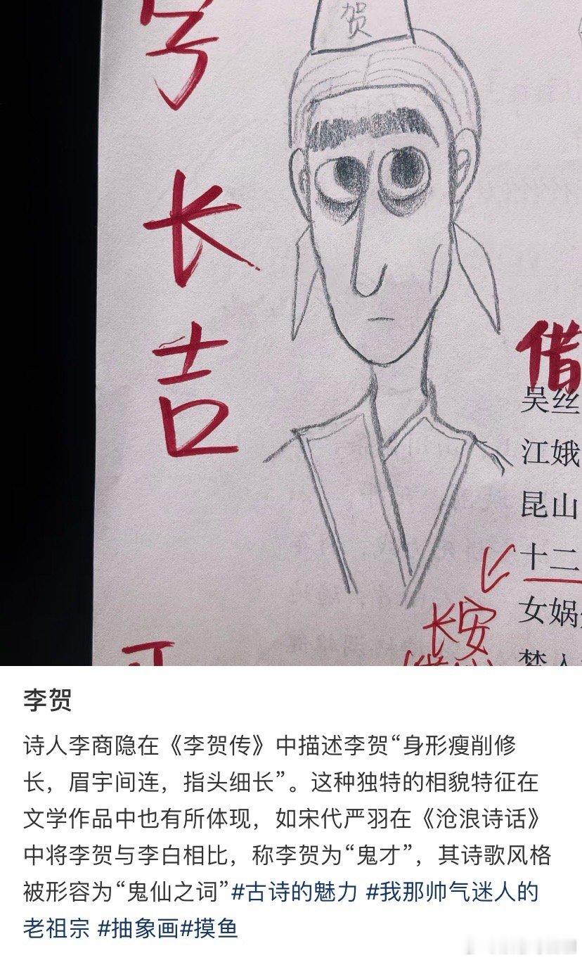 面相真与文字一致，鬼眉+芒果🥭脸。27岁去世。文字中全是鬼。有点意思。很有才华