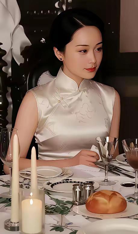 这是宋子文夫人张乐怡在纽约长岛别墅用餐的真实样貌，都看看吧，这才是人间富贵花，她