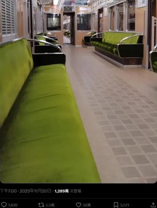 中国游客少了，京都真舒服！最近，一张日本京都空荡荡的电车照片在外网爆火，引来不少