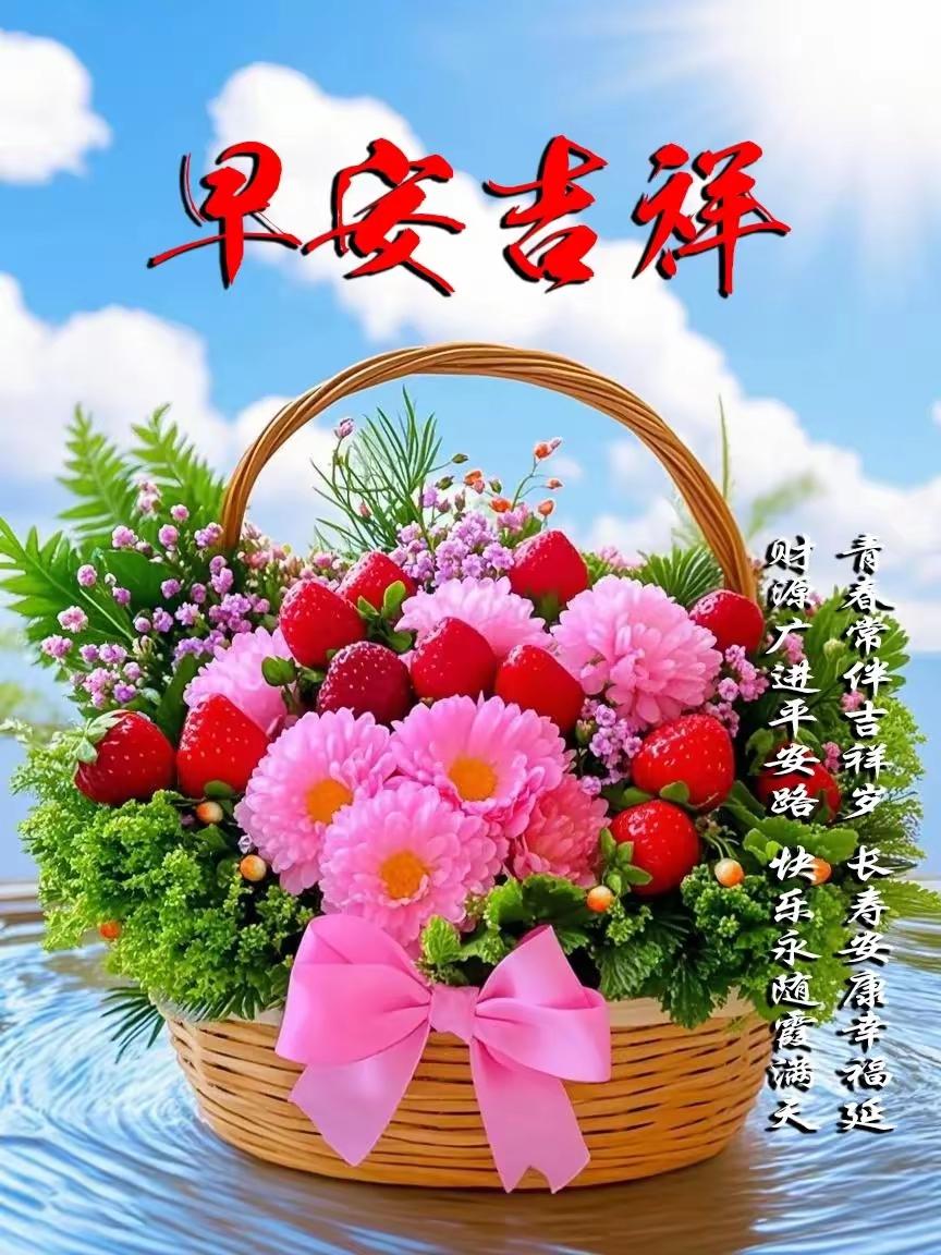 早安早安！清晨的第一缕阳光是给你的专属好运～愿你今天心情像糖果一样甜，工作学习都