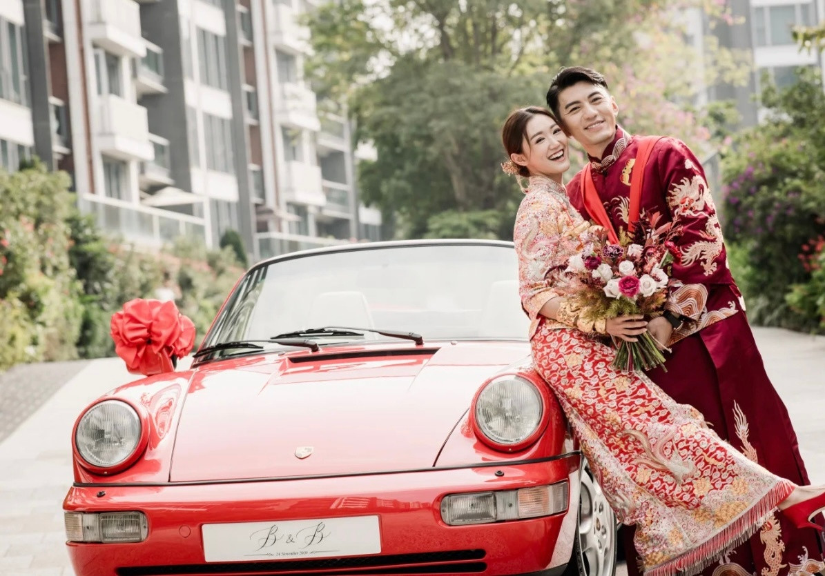 袁伟豪与张宝儿结婚5周年纪念日袁伟豪分享婚礼花絮照