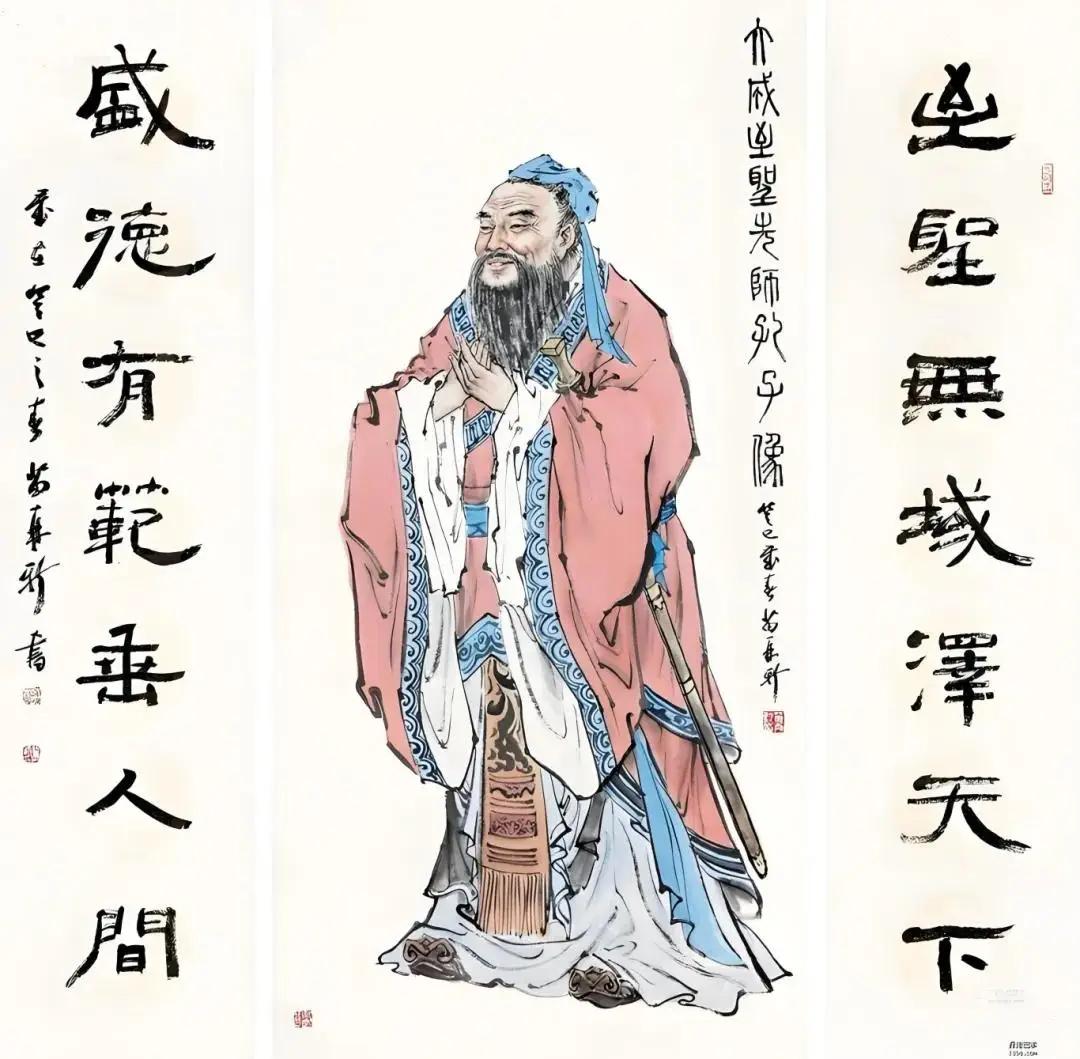 【帝王之拜孔】后周皇帝郭威前往曲阜祭奠孔子，准备跪拜，左右劝阻说：孔子只不过是