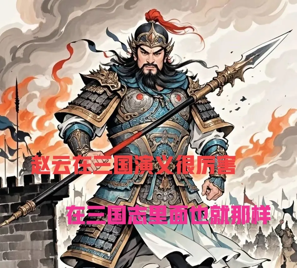 别被三国演义给误导了。赵云在三国演义里面很厉害，五虎上将之三。在真实的历史上，