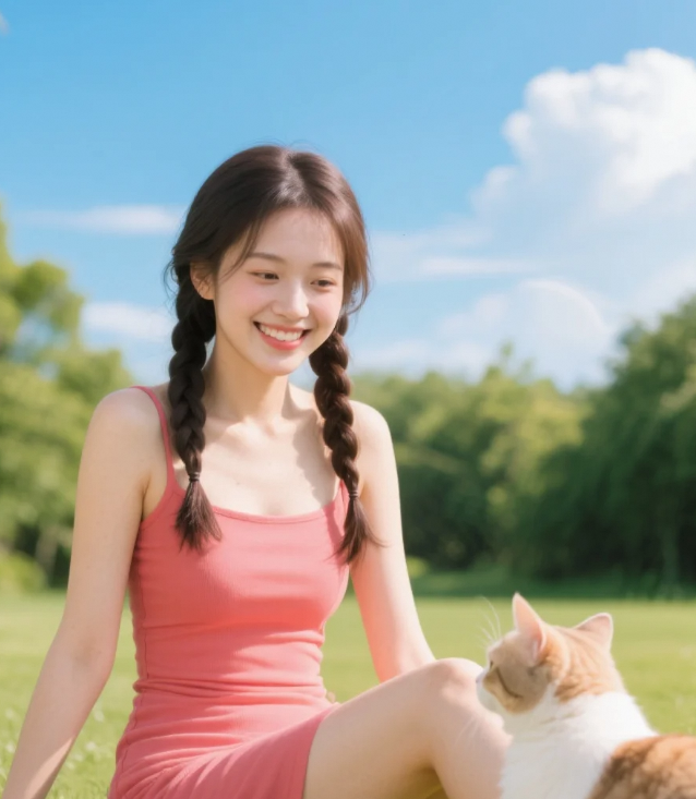 你的笑容像棉花糖黏住了我的视线