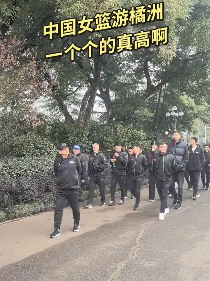 中国女篮游橘洲，一个个的真高，偶遇这都谁？现在先带大家请最佳点位，为大家讲解我