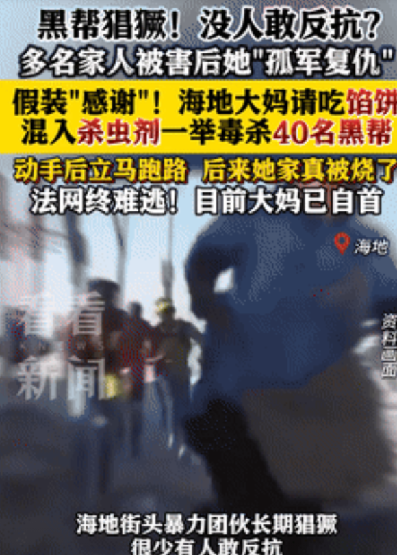 “她不是杀人犯，她是英雄！”黑帮猖獗没人敢管，海地大妈用杀虫剂毒杀40名黑帮成员